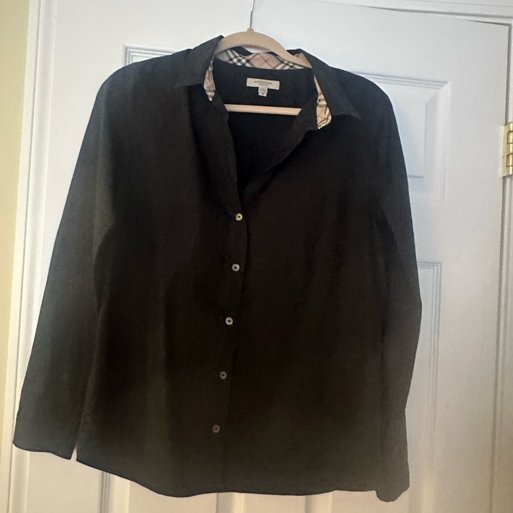 Burberry Dark Gray Casual Button Down Shirt